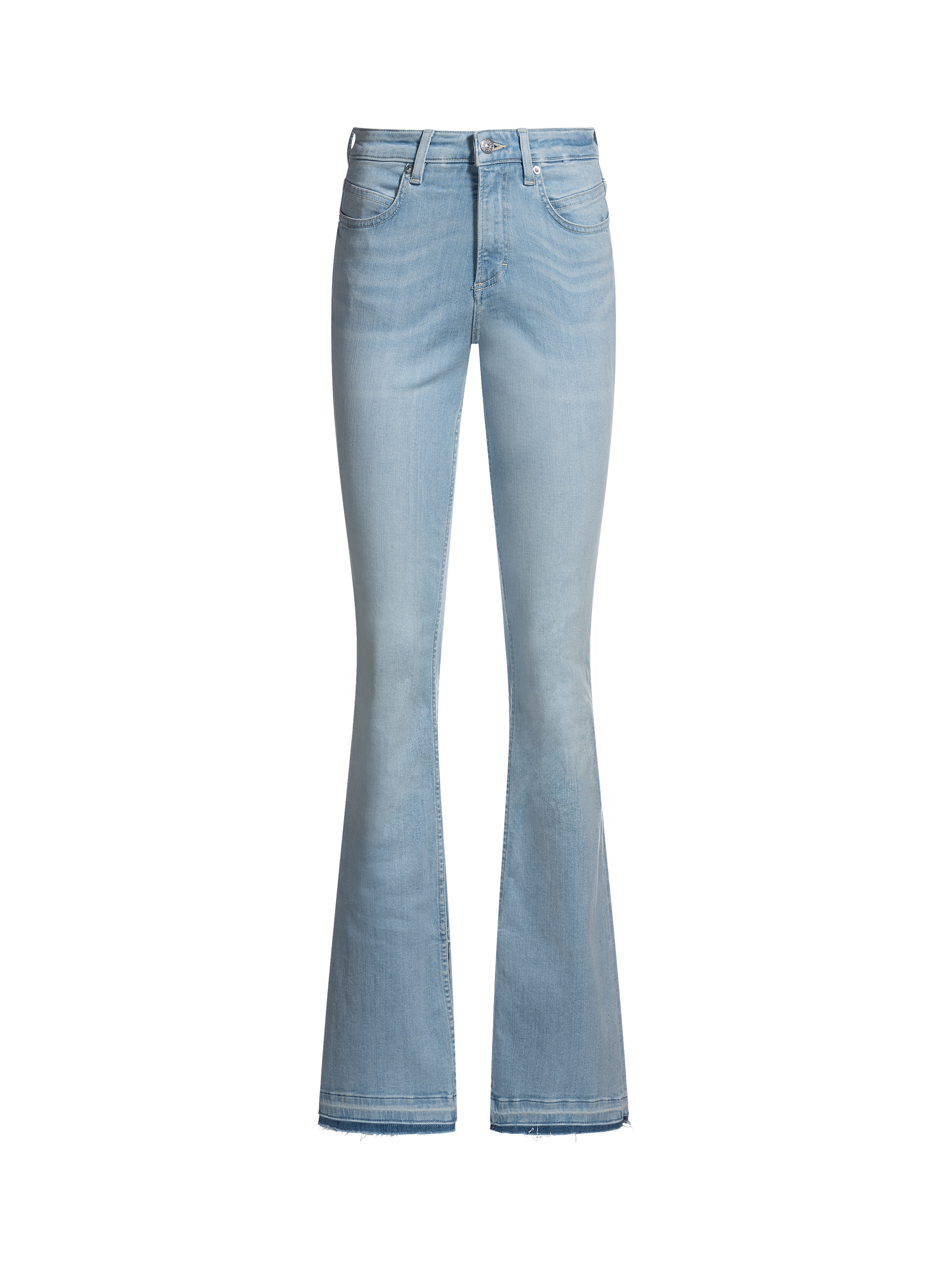 Product image 4 of 6, which shows BOSS Rosa Bootcut Jeans, Bright Blue, 27R