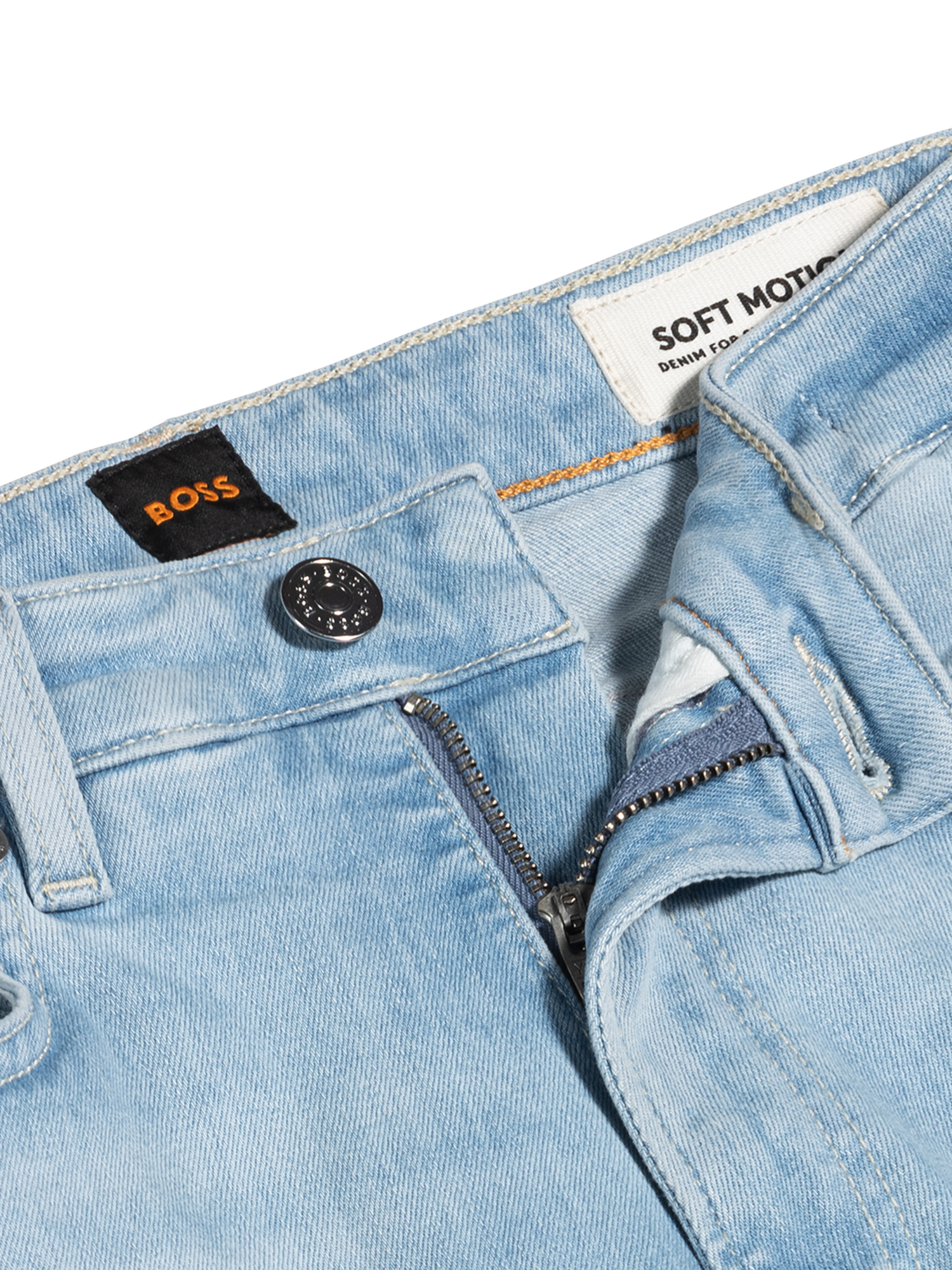 Product image 6 of 6, which shows BOSS Rosa Bootcut Jeans, Bright Blue, 27R