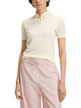 BOSS Textured Knit Short Sleeve Jumper, Open White
