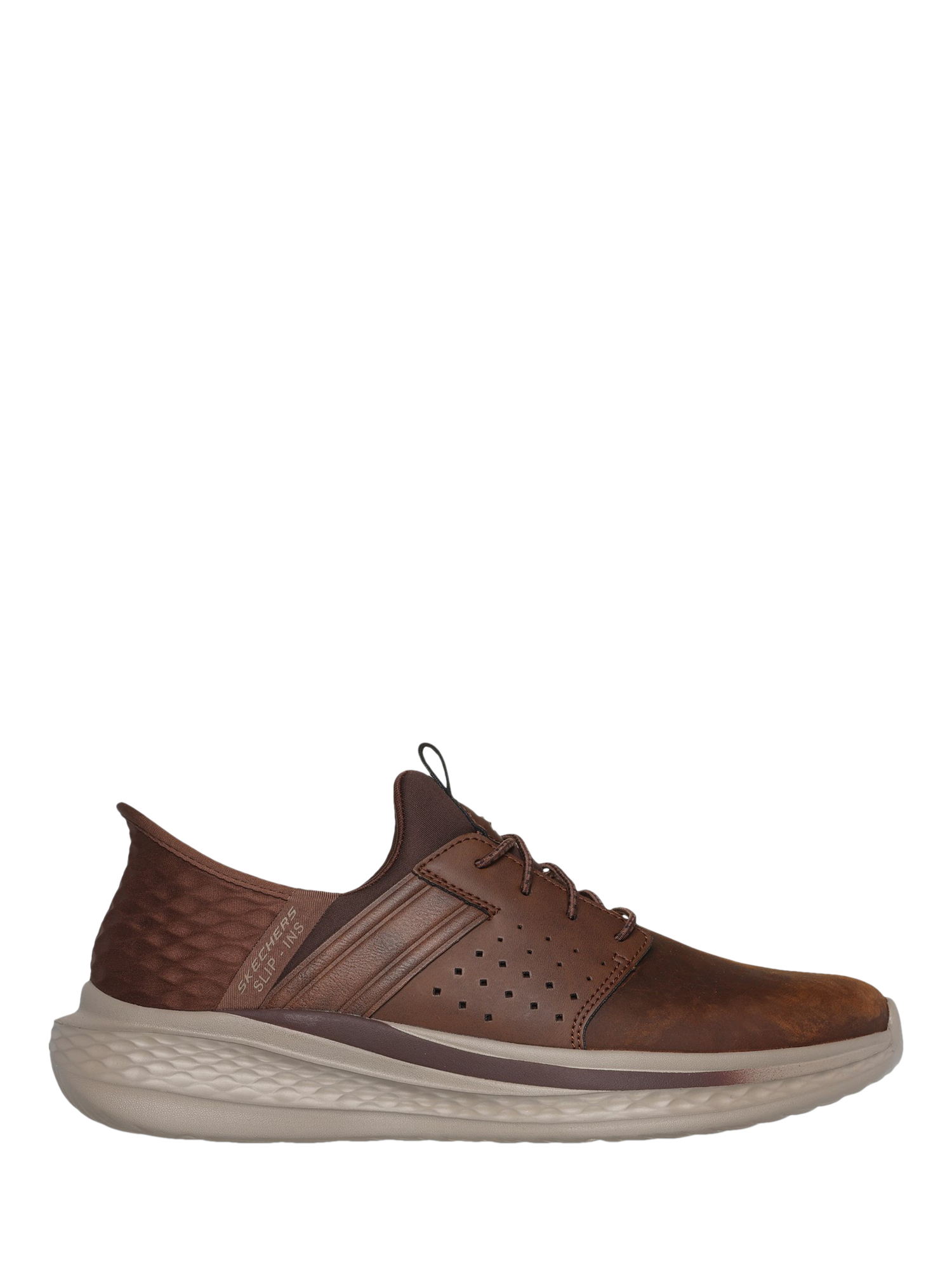 Skechers Slip-Ins Relaxed Fit: Slade Zachary Trainers, Dark Brown