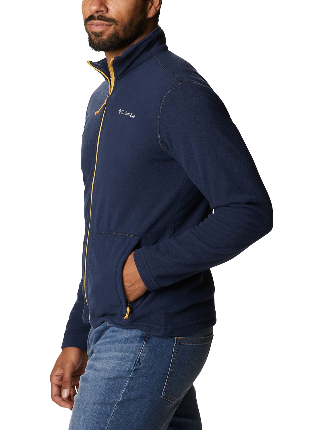 Product image 3 of 4, which shows Columbia Fast Trek Light FZ Fleece, Navy, S