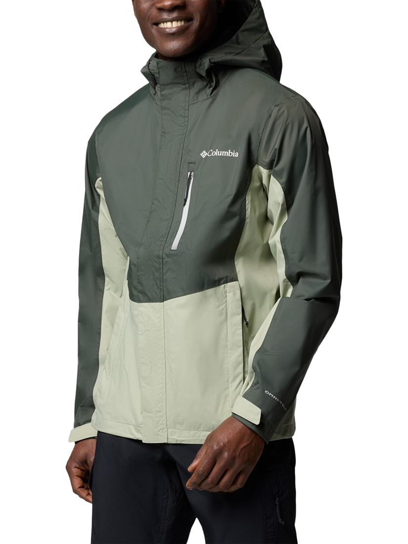 Product image 3 of 4, which shows Columbia Pouring Adventure III Jacket, Greenscape/Safari, S