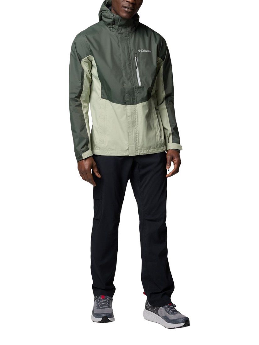 Product image 4 of 4, which shows Columbia Pouring Adventure III Jacket, Greenscape/Safari, S