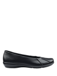 Hotter Rhea Wide Fit Leather Ballerina Pumps
