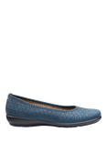 Hotter Livvy II Nubuck Leather Ballerina Pumps