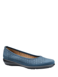 Hotter Livvy II Nubuck Leather Ballerina Pumps