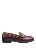 Hotter Clovelly Leather Loafer, Maroon