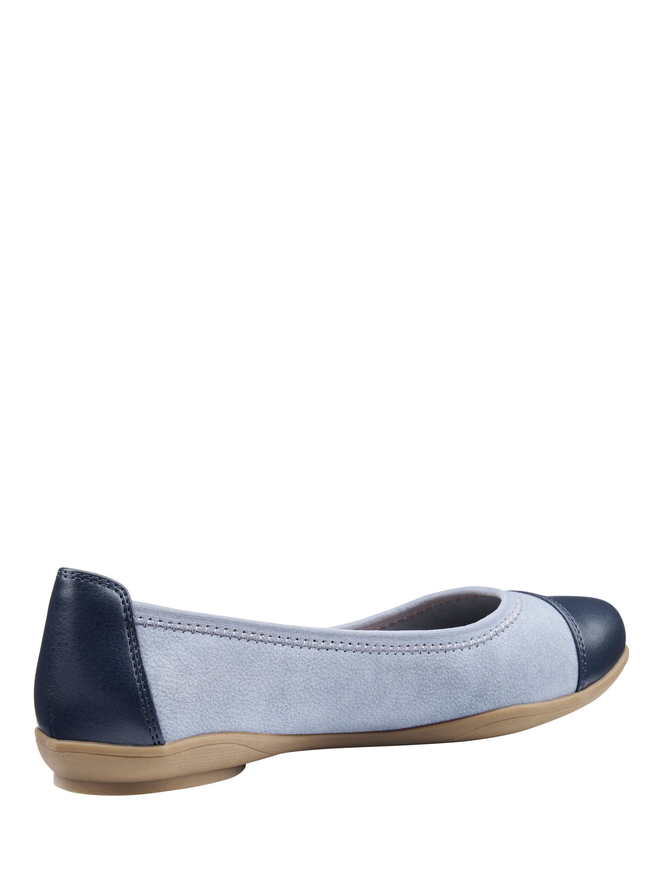 Product image 4 of 4, which shows Hotter Ivy Ballerina Pumps, Navy, 3