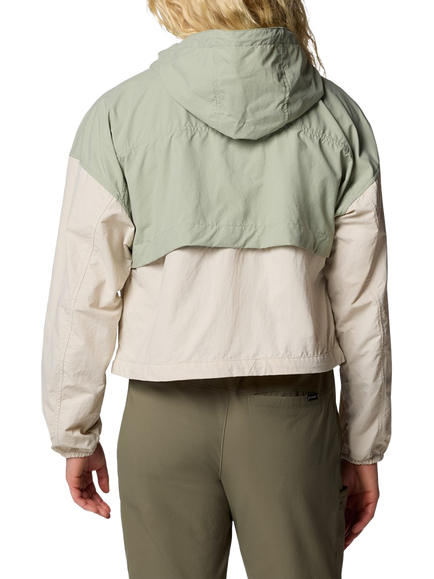 Columbia Spire Valley Cropped Windbreaker - view 2, Safari/Dark Stone