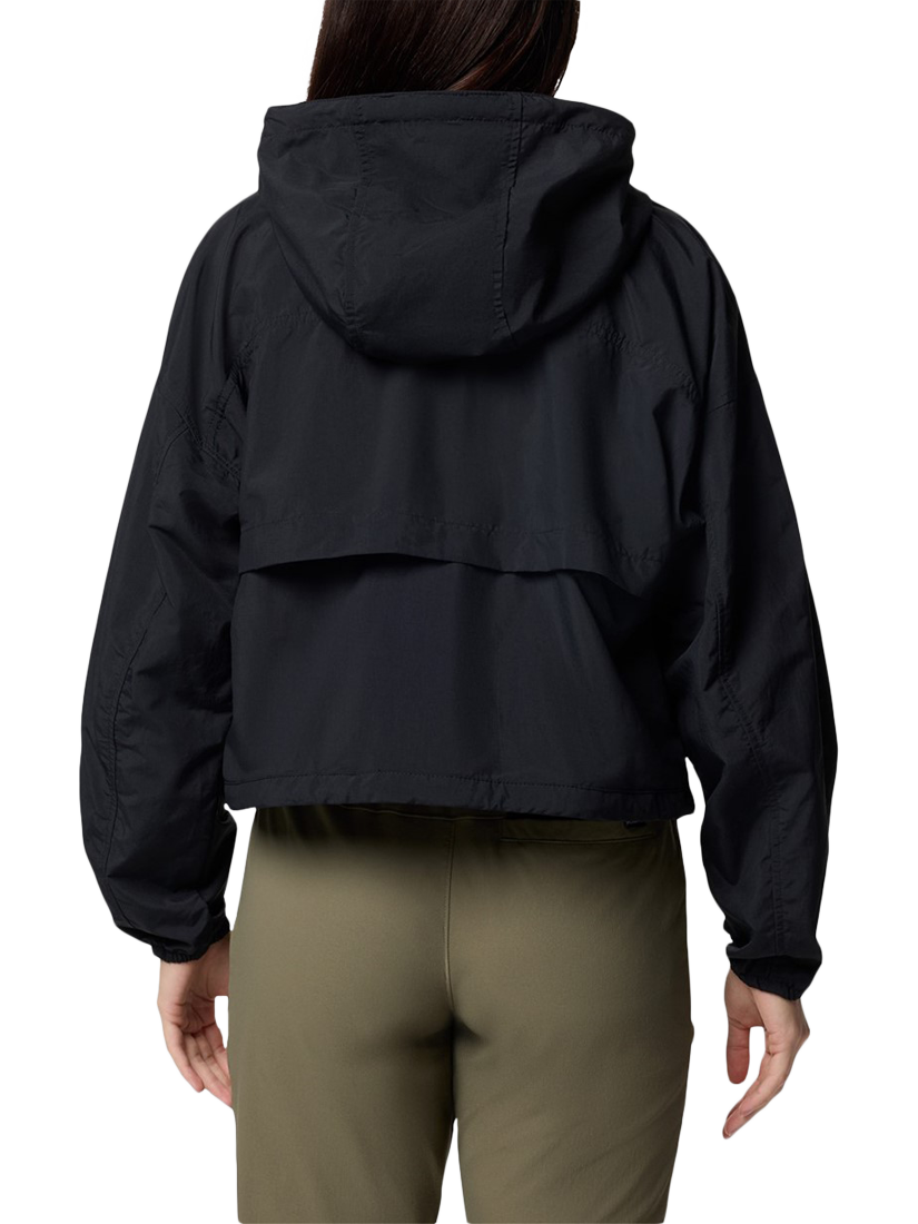 Product image 2 of 4, which shows Columbia Spire Valley Cropped Windbreaker, Black, S