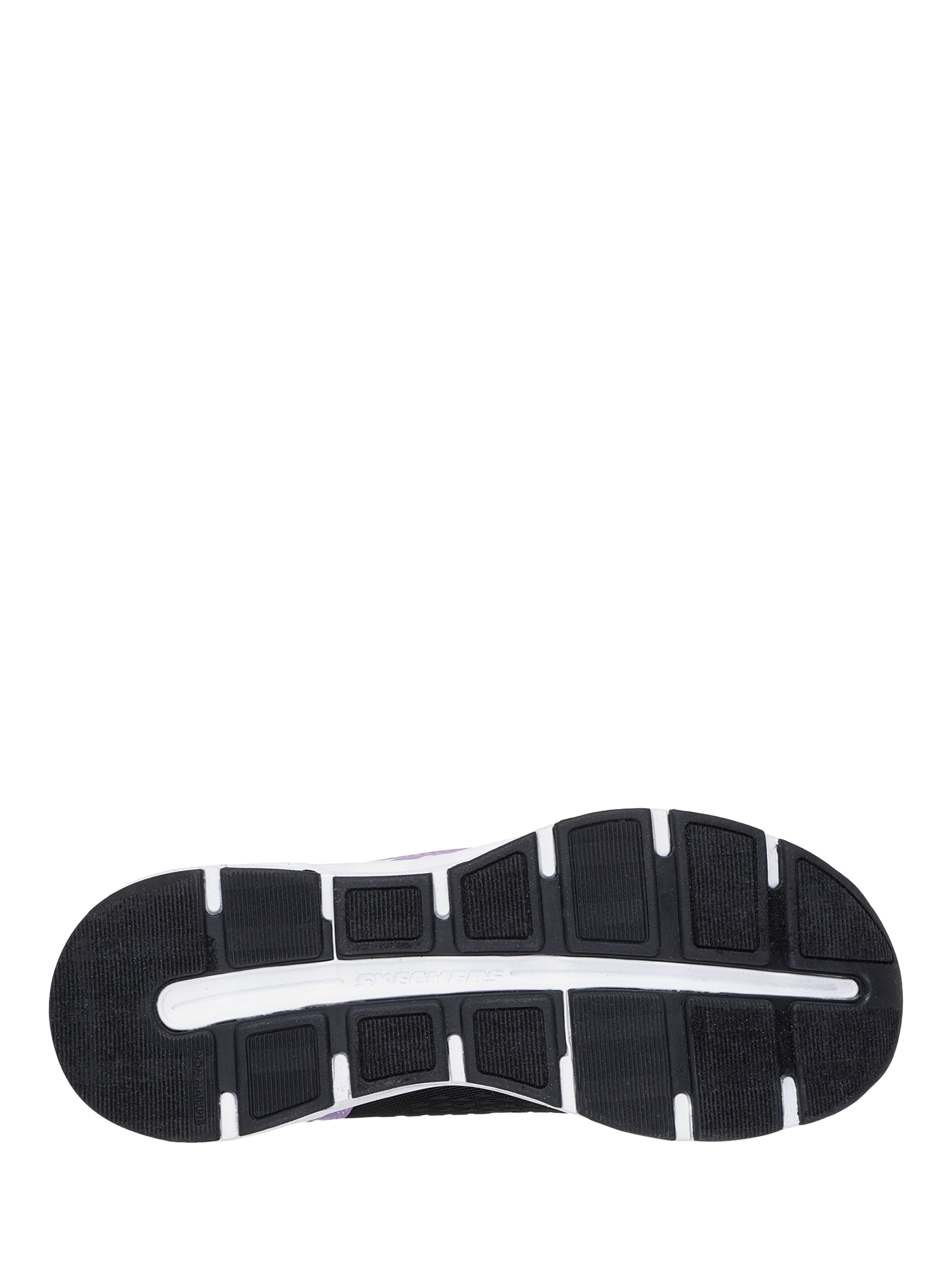 Product image 3 of 4, which shows Skechers Kids' Glide-Step Vista Lane Trainers, Black/Purple, 1.5