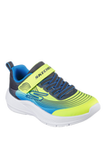 Skechers Kids' Microspec Advance Trainers, Yellow/Blue