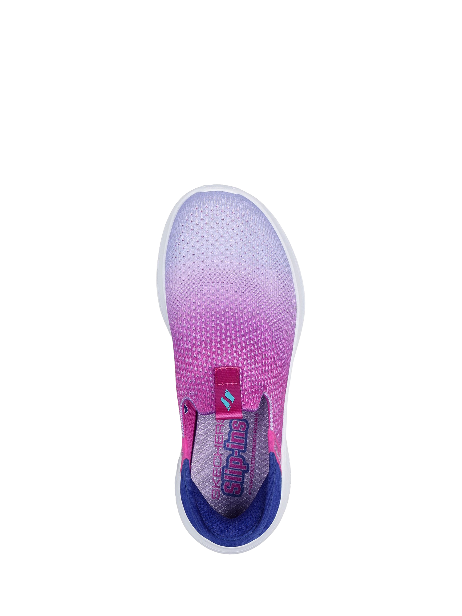 Product image 4 of 4, which shows Skechers Kids' Ultra Flex 3.0 Colour Boost Hands-Free Slip-In Trainers, Navy/Purple, 13 Jnr