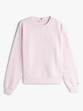 Tommy Hilfiger Adaptive Logo Zip Shoulder Sweatshirt, Light Pink