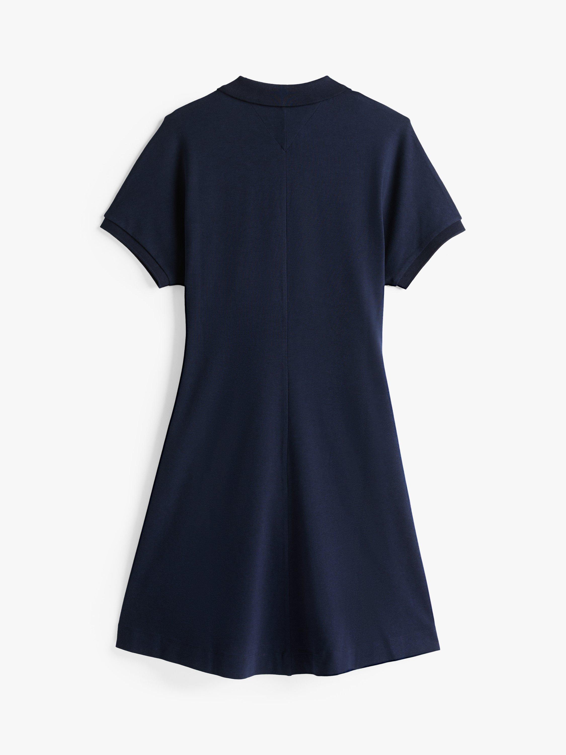 Product image 3 of 3, which shows Tommy Hilfiger Adaptive Polo Dress, Dark Night Navy, XS