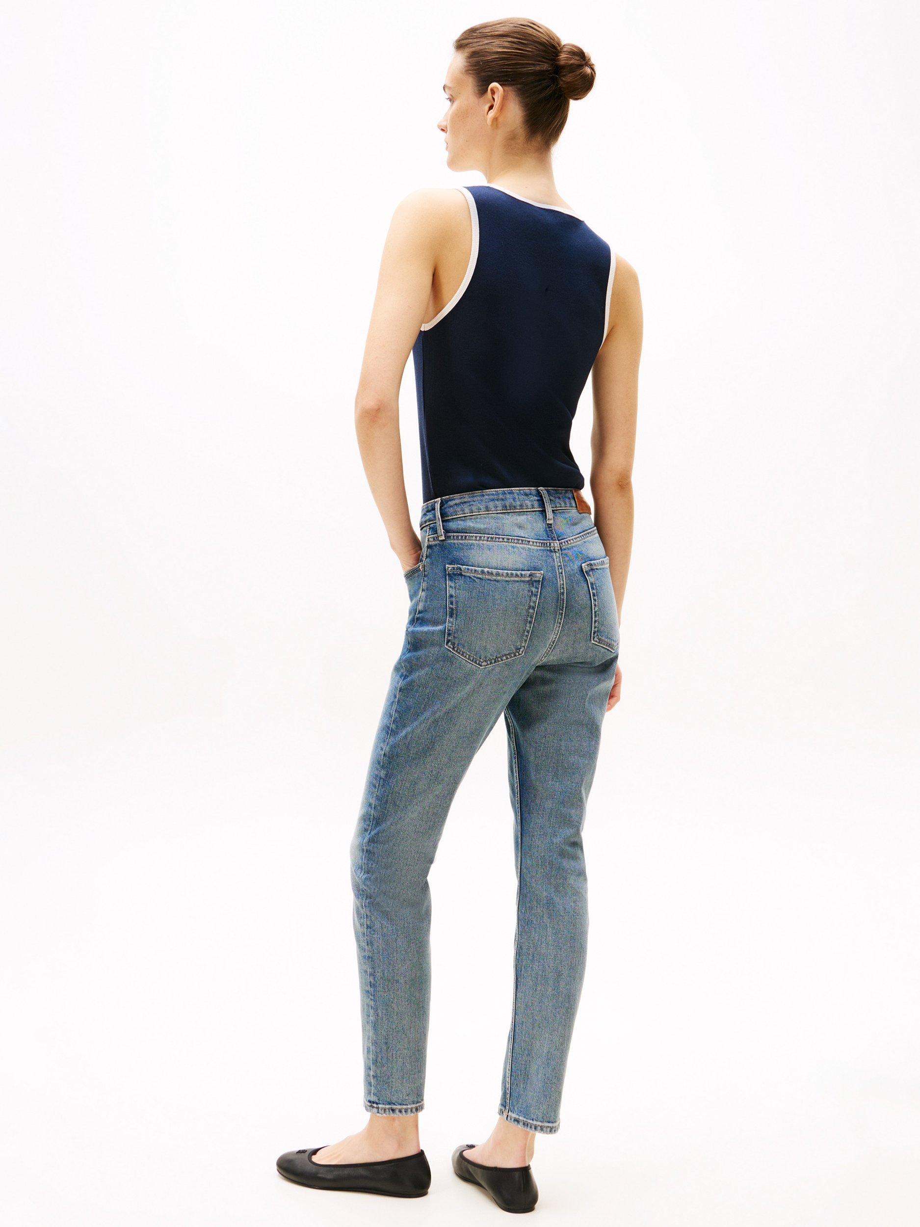 Product image 2 of 6, which shows Tommy Hilfiger High Rise Cigarette Slim Jeans, Seli, 27S