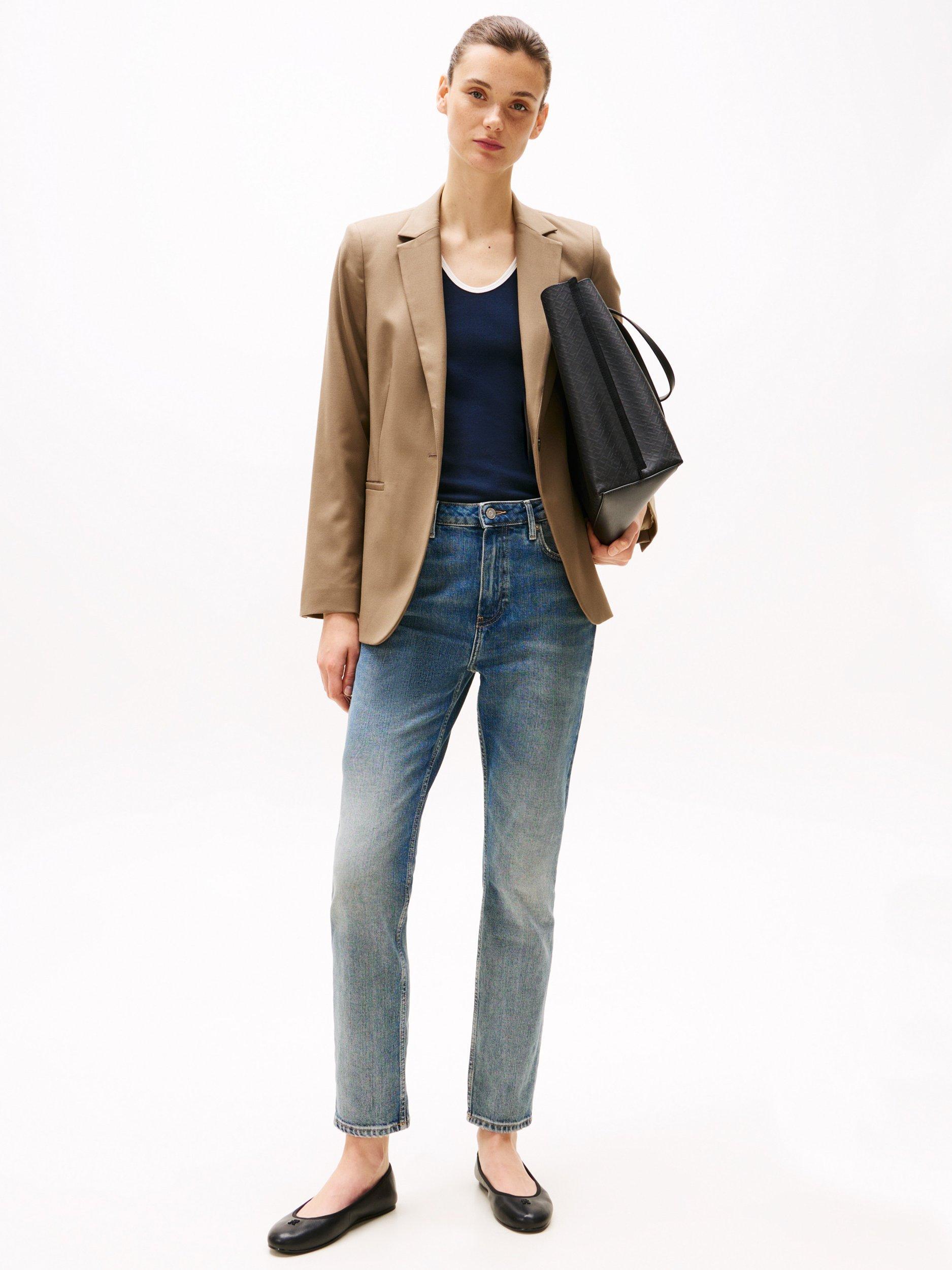 Product image 4 of 6, which shows Tommy Hilfiger High Rise Cigarette Slim Jeans, Seli, 27S