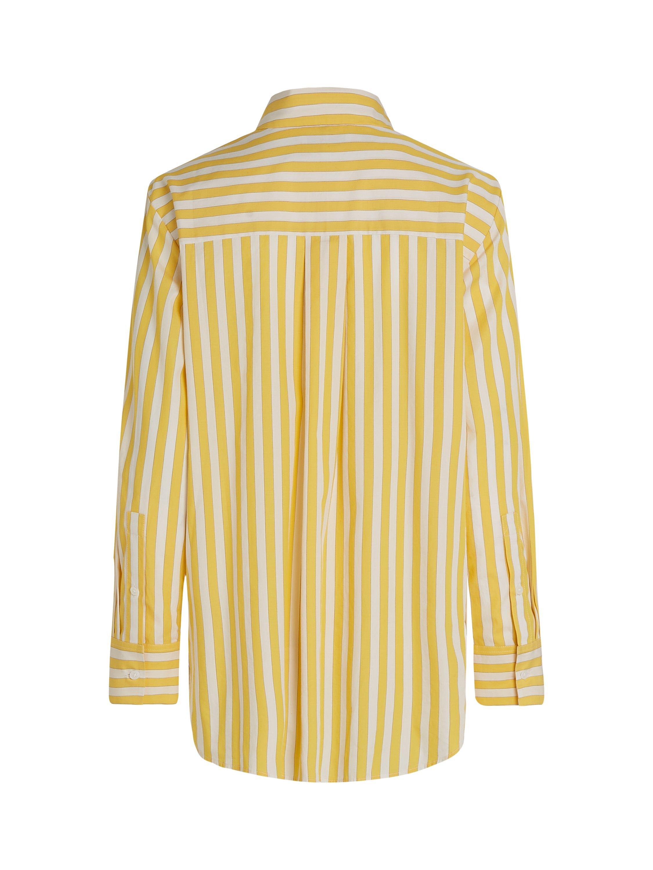 Product image 6 of 6, which shows Tommy Hilfiger Essential Stripe Pure Organic Cotton Shirt, Citronella/Multi, 6
