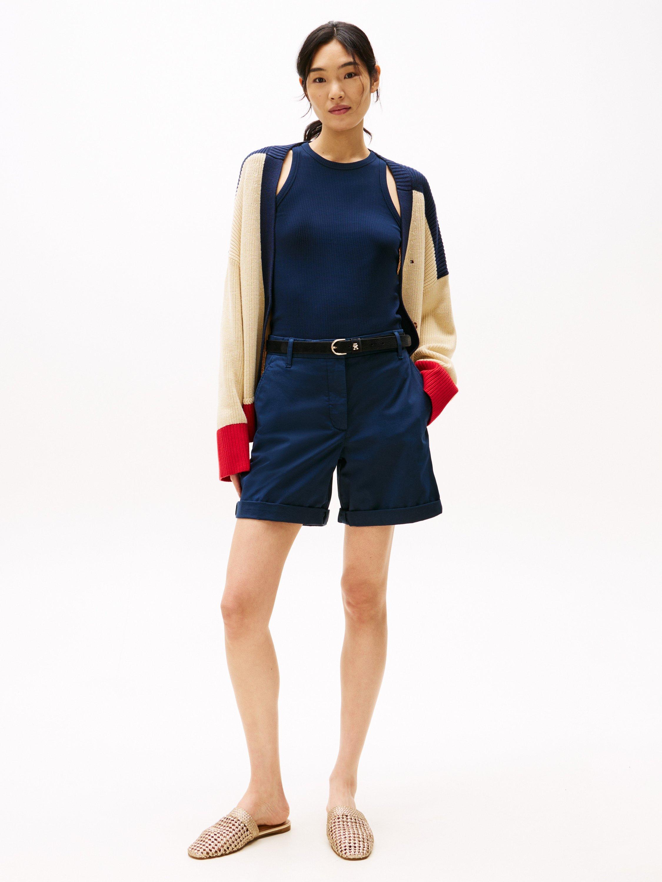 Product image 4 of 7, which shows Tommy Hilfiger Chino Shorts, Dark Night Navy, 8