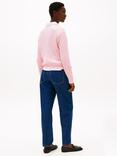 Tommy Hilfiger Crew Neck Organic Cotton Jumper, Heather Light Pink
