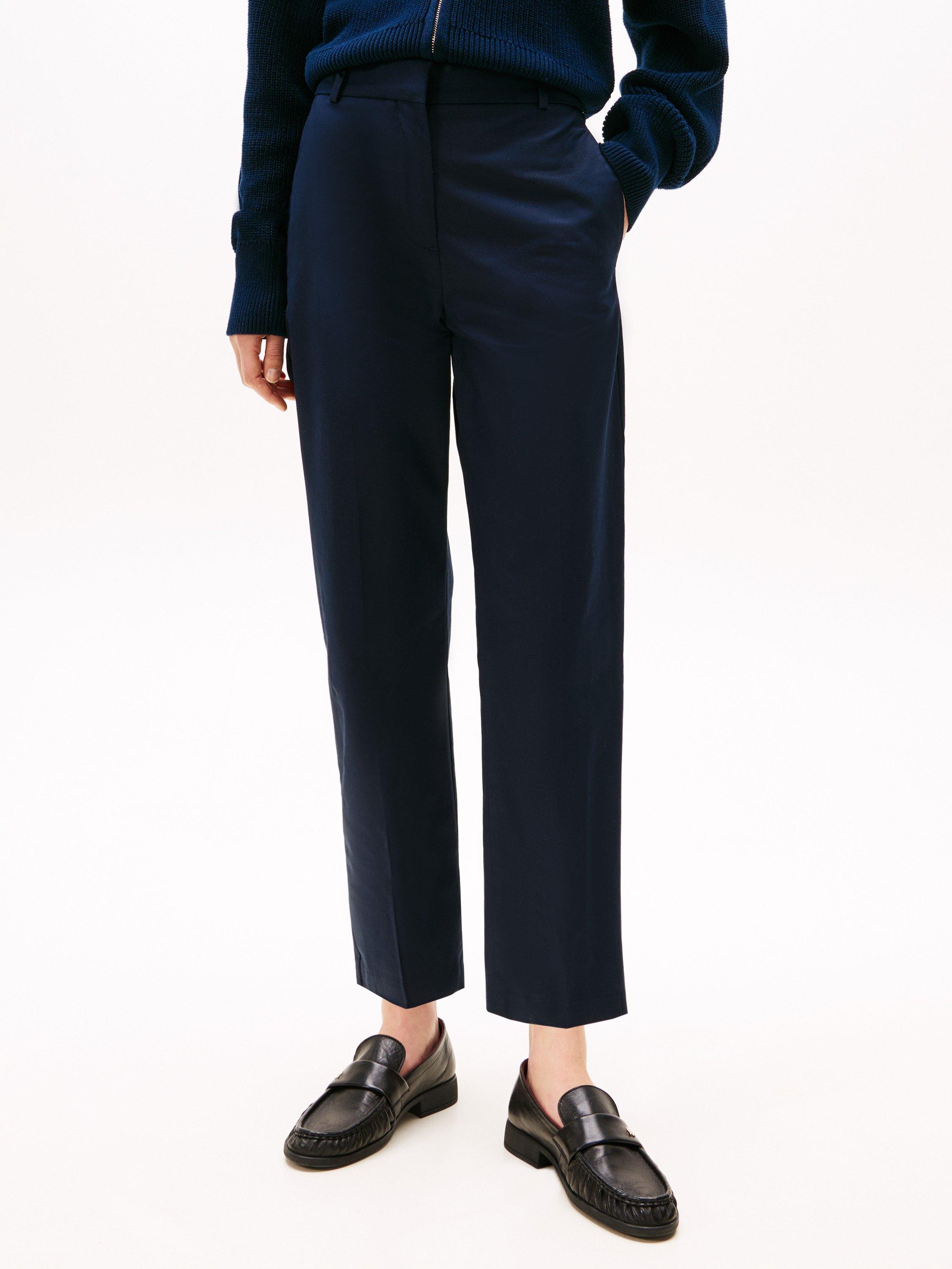 Product image 1 of 6, which shows Tommy Hilfiger Slim Fit Straight Leg Organic Cotton Rich Chinos, Dark Night Navy, 6