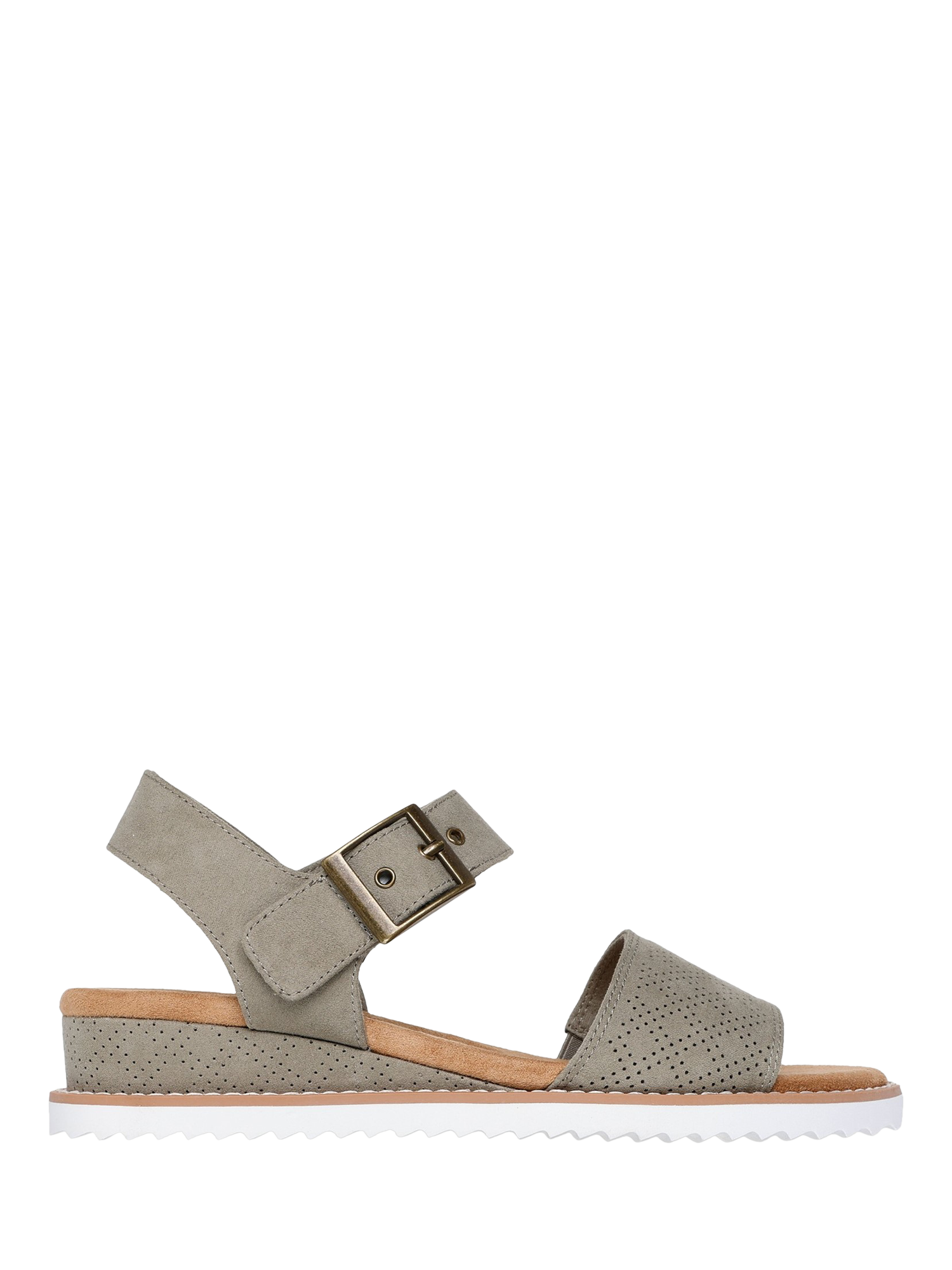 Product image 1 of 4, which shows Skechers BOBS Desert Kiss Serendipitous Sandals, Olive, 3