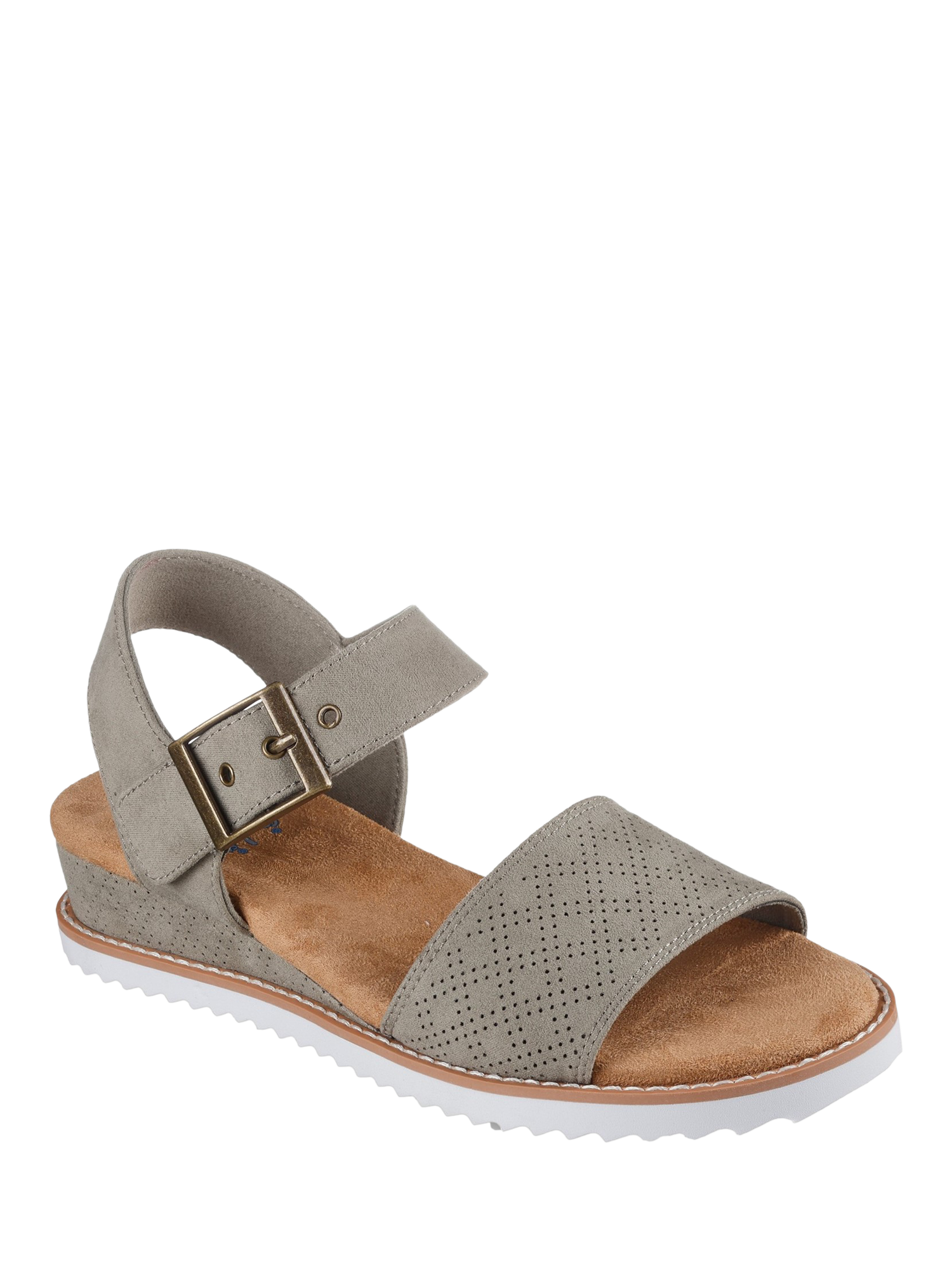 Product image 2 of 4, which shows Skechers BOBS Desert Kiss Serendipitous Sandals, Olive, 3