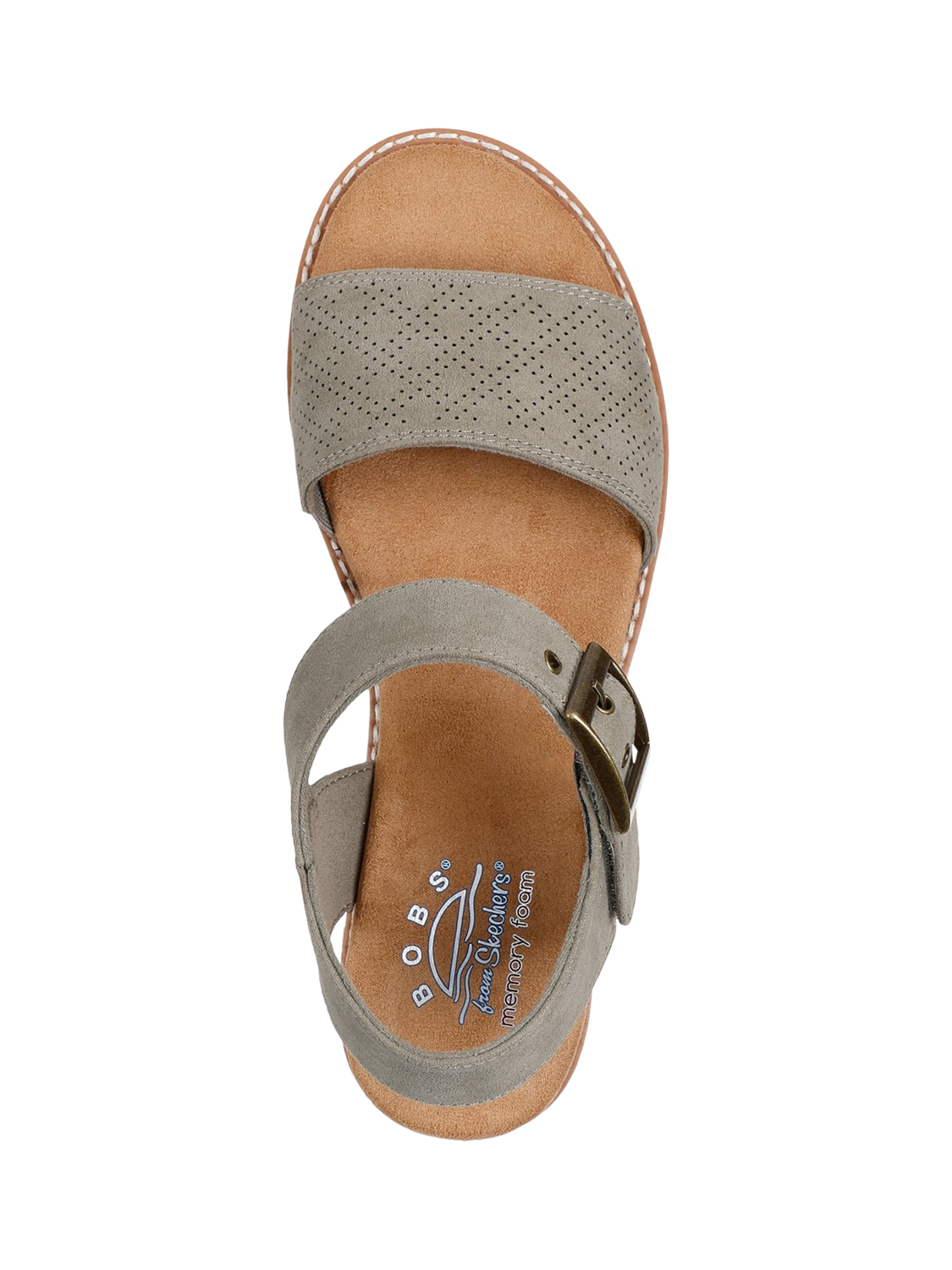Product image 4 of 4, which shows Skechers BOBS Desert Kiss Serendipitous Sandals, Olive, 3