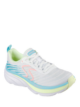 Skechers Slip-Ins Relaxed Fit D'Lux Vapor Cool Breeze Trainers, White/Multi
