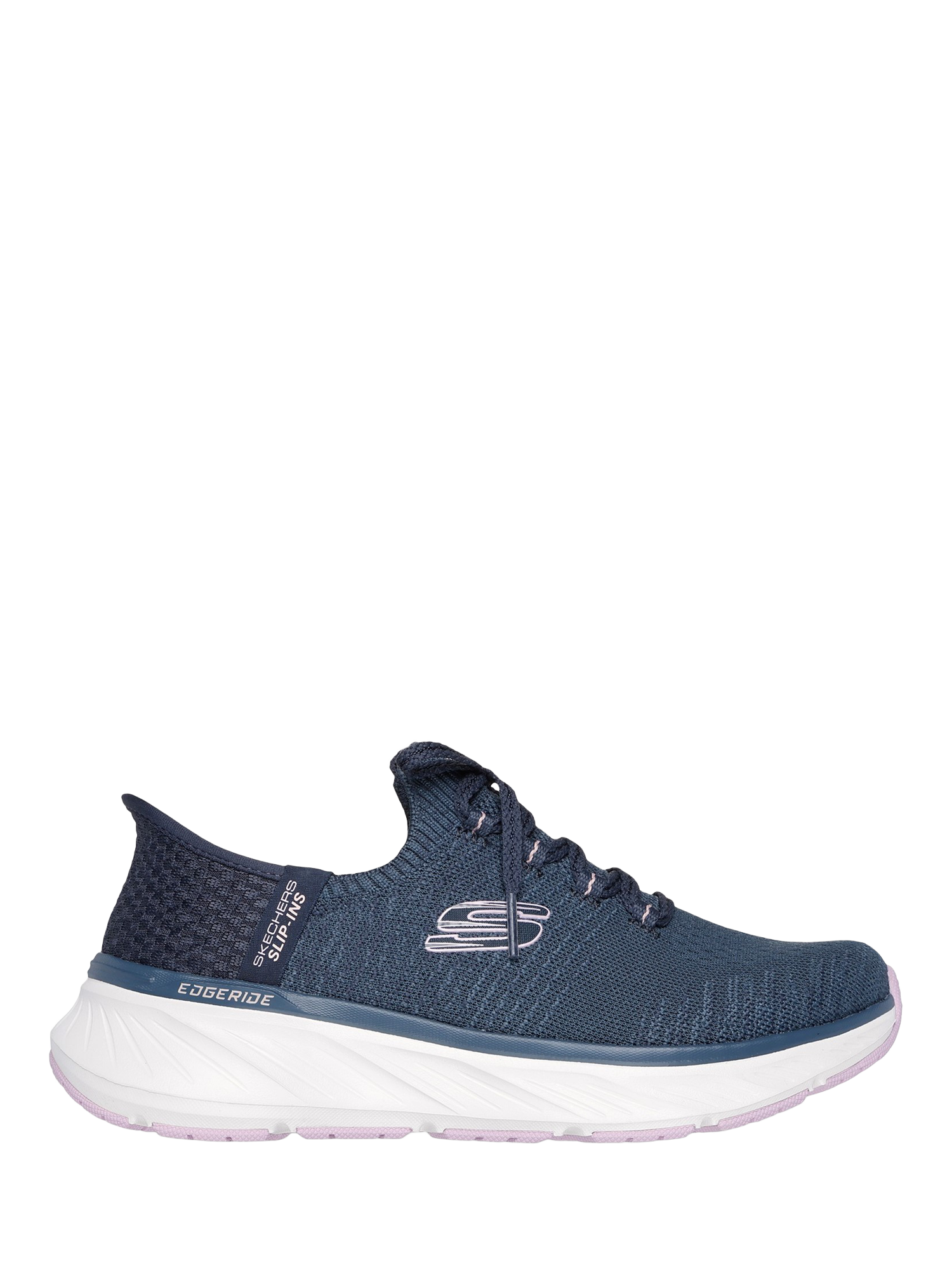 Skechers Hands Free Slip-ins Relaxed Fit Edgeride Impression Trainers, Navy