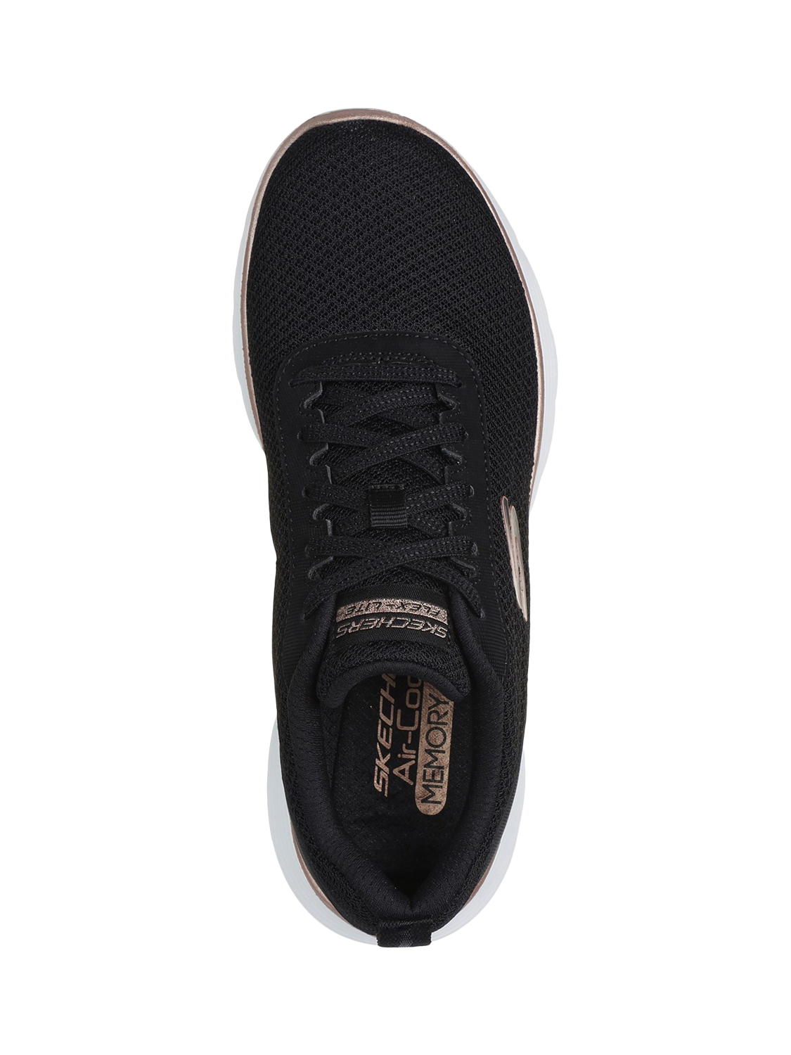 Product image 4 of 4, which shows Skechers Flex Appeal 5.0 Trainers, Black/Rose Gold, 3