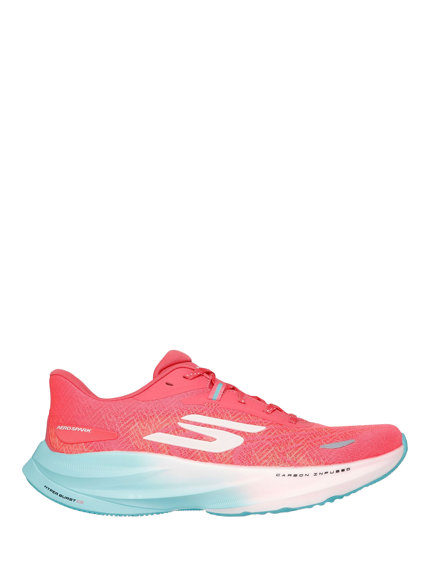 Product image 1 of 4, which shows Skechers GO RUN Ride Running Trainers, Pink/Multi, 3