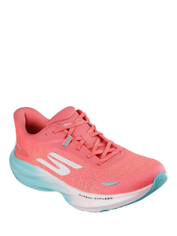 Skechers GO RUN Ride Running Trainers, Pink/Multi - view 2, Pink/Multi