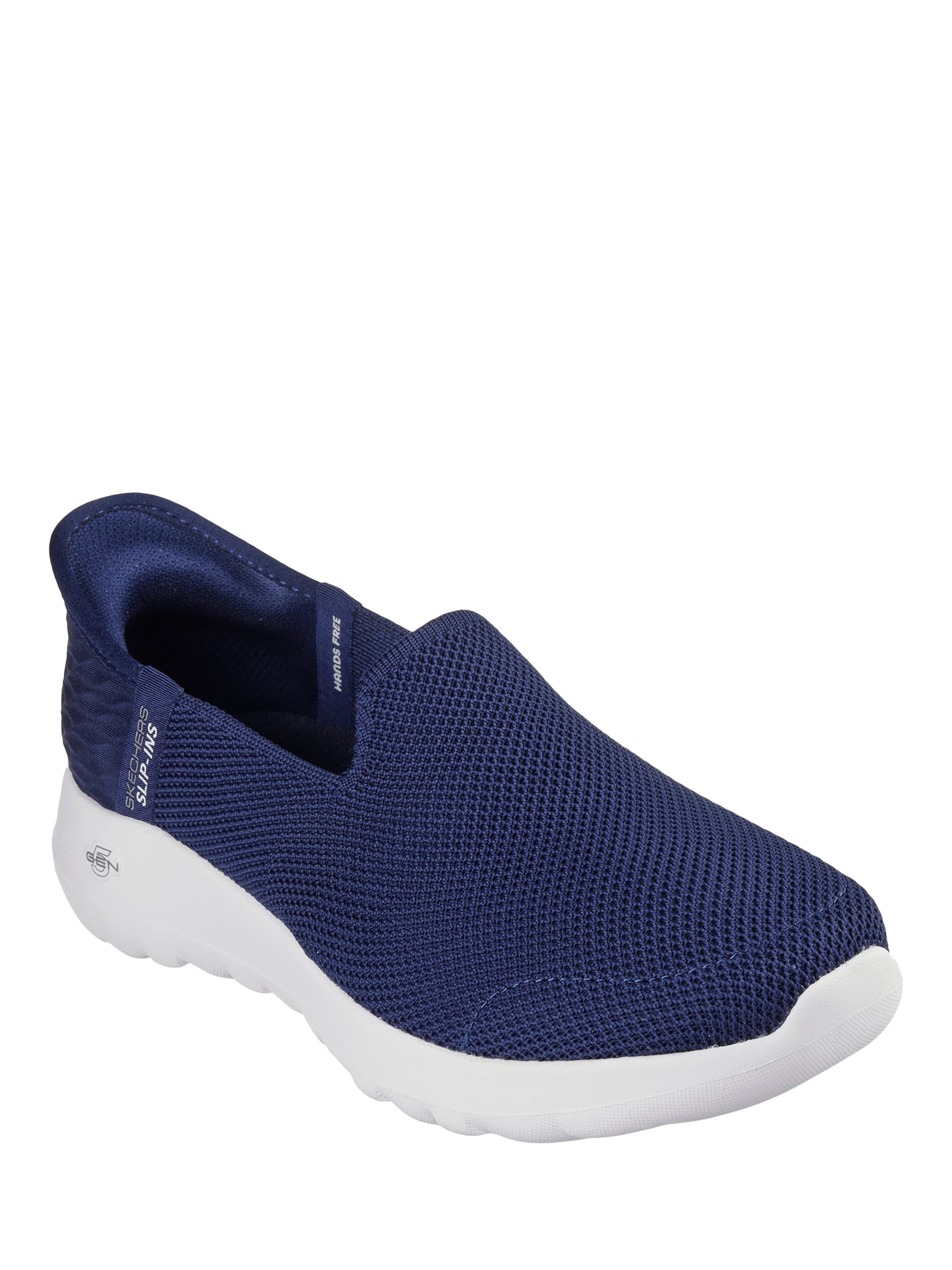 Product image 2 of 4, which shows Skechers Slip-Ins GO WALK Joy Vela Trainers, Navy/White, 3