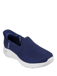 Skechers Slip-Ins GO WALK Joy Vela Trainers, Navy/White