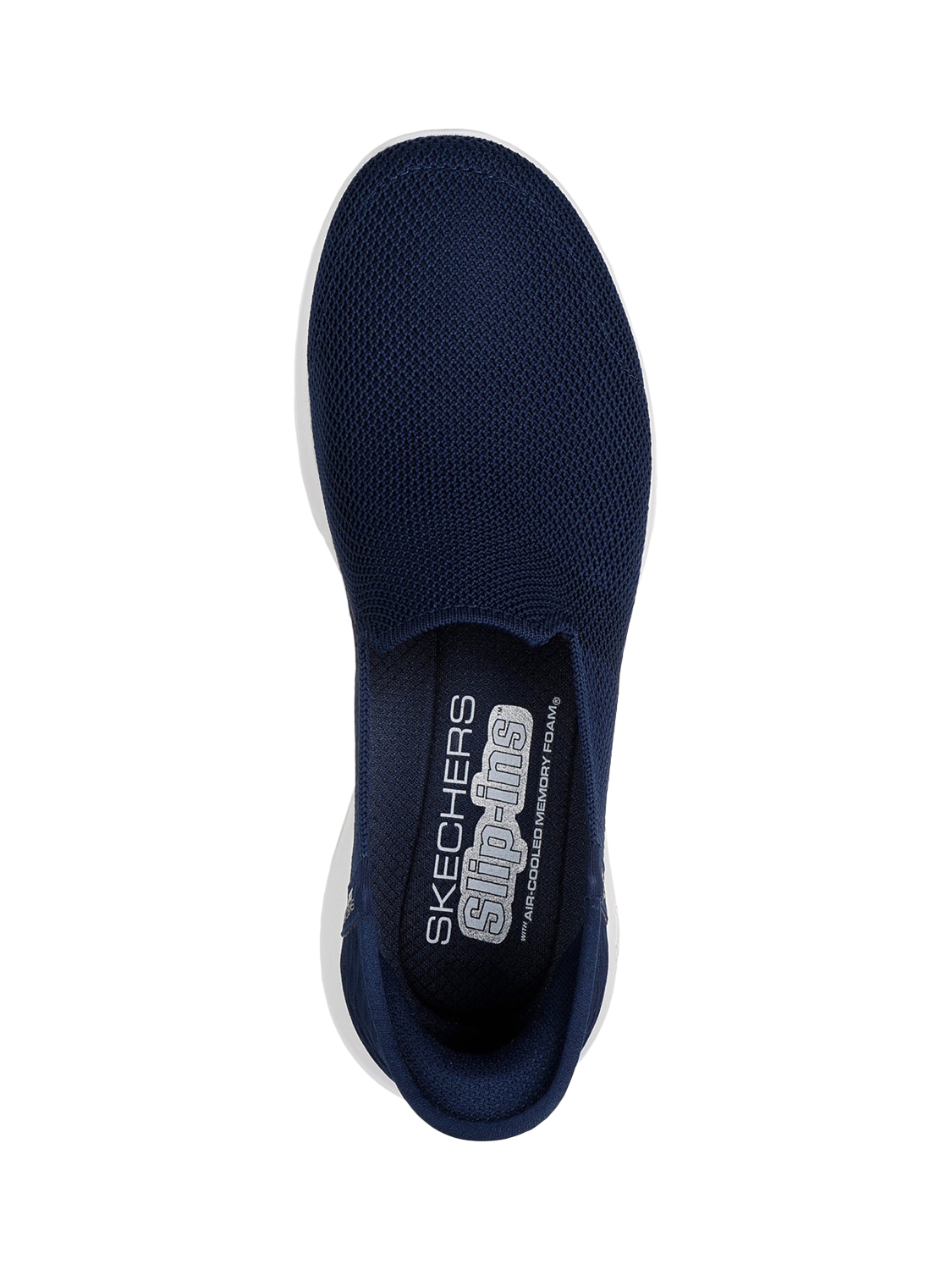 Product image 4 of 4, which shows Skechers Slip-Ins GO WALK Joy Vela Trainers, Navy/White, 3
