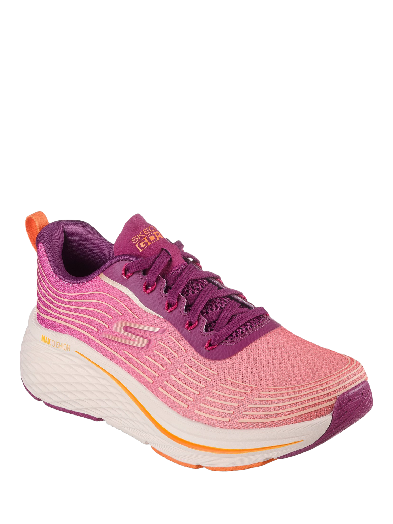 Product image 2 of 4, which shows Skechers Max Cushioning Elite 2.0 Alaura Trainers, Raspberry, 3