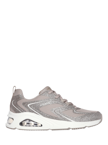 Skechers Street Tres-Air Uno Glit-Airy Trainers, Taupe, Taupe