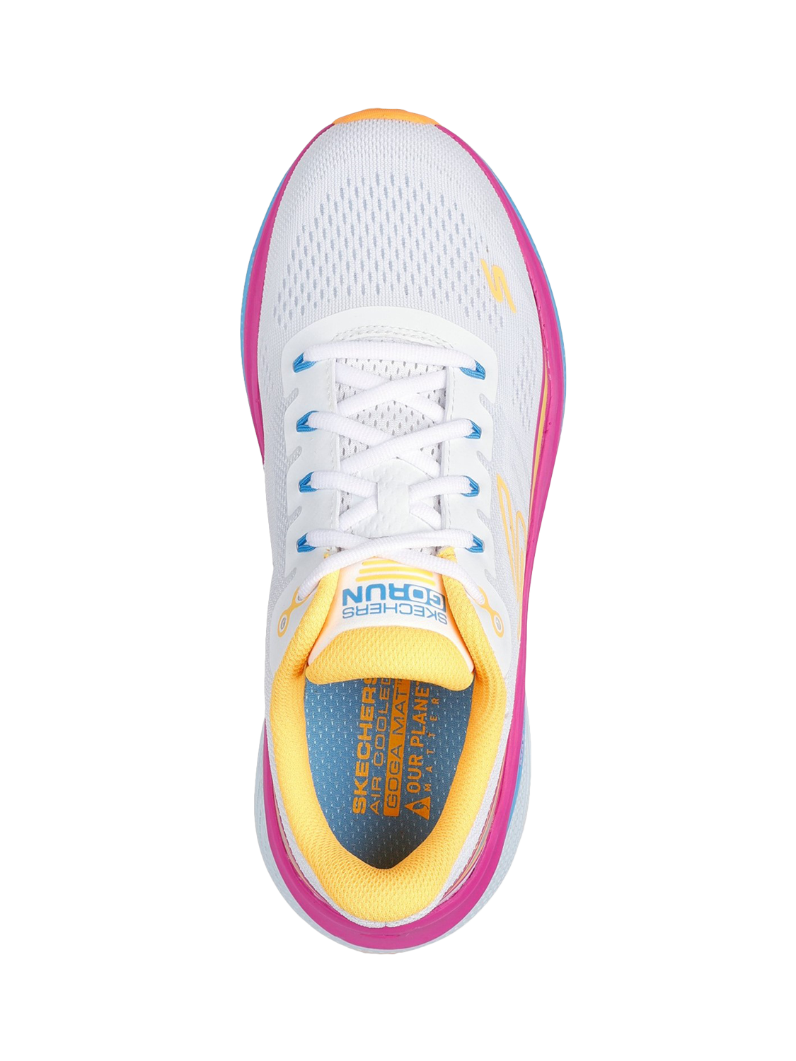 Product image 4 of 4, which shows Skechers Max Cushioning Propulsion Trainers, White/Multi, 3