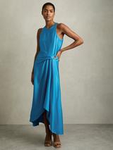Reiss Delia Jersey Maxi Dress, Blue
