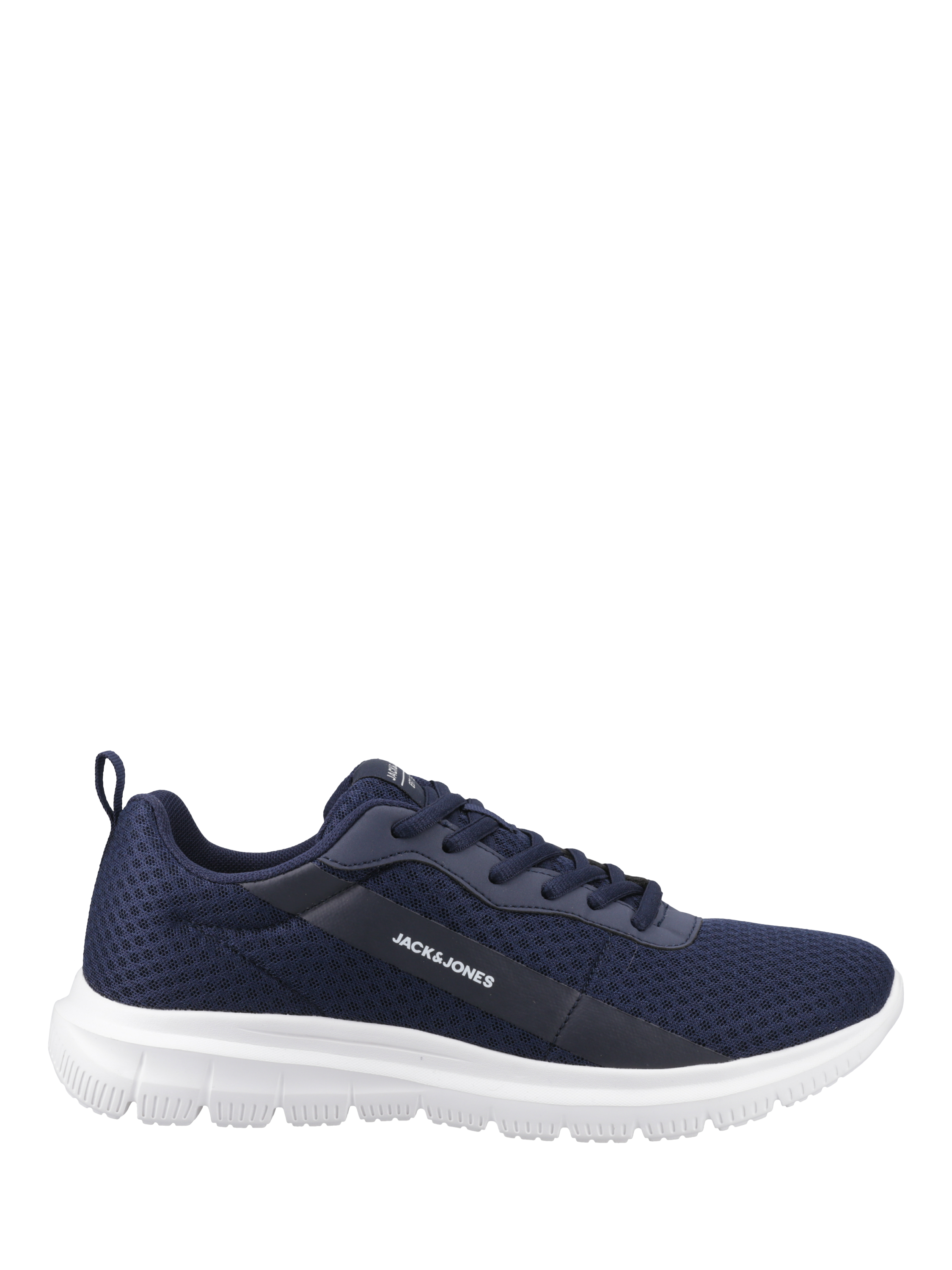 Jack & Jones Taylor Mesh Lace Up Trainers, Navy Blazer