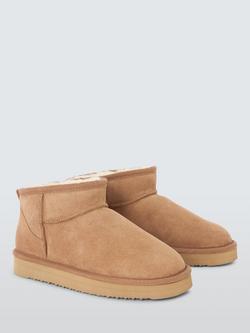 John Lewis Flatform Sheepskin Slipper Boots, Chestnut - view 2, Chestnut