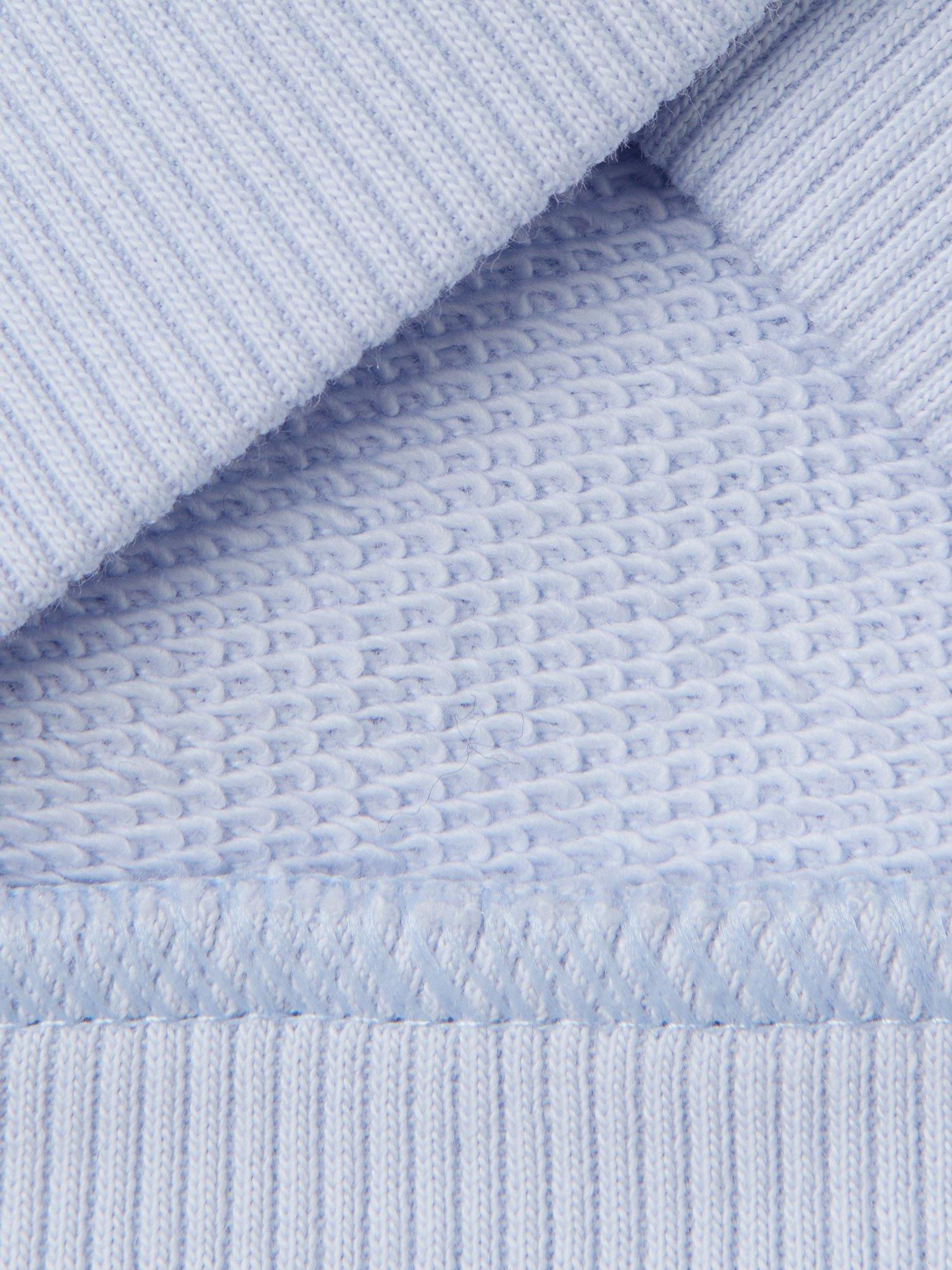Product image 3 of 3, which shows Benetton Baby 3D Ears Hooded Zipped Sweatshirt, Light Blue Powder, 1-3 months
