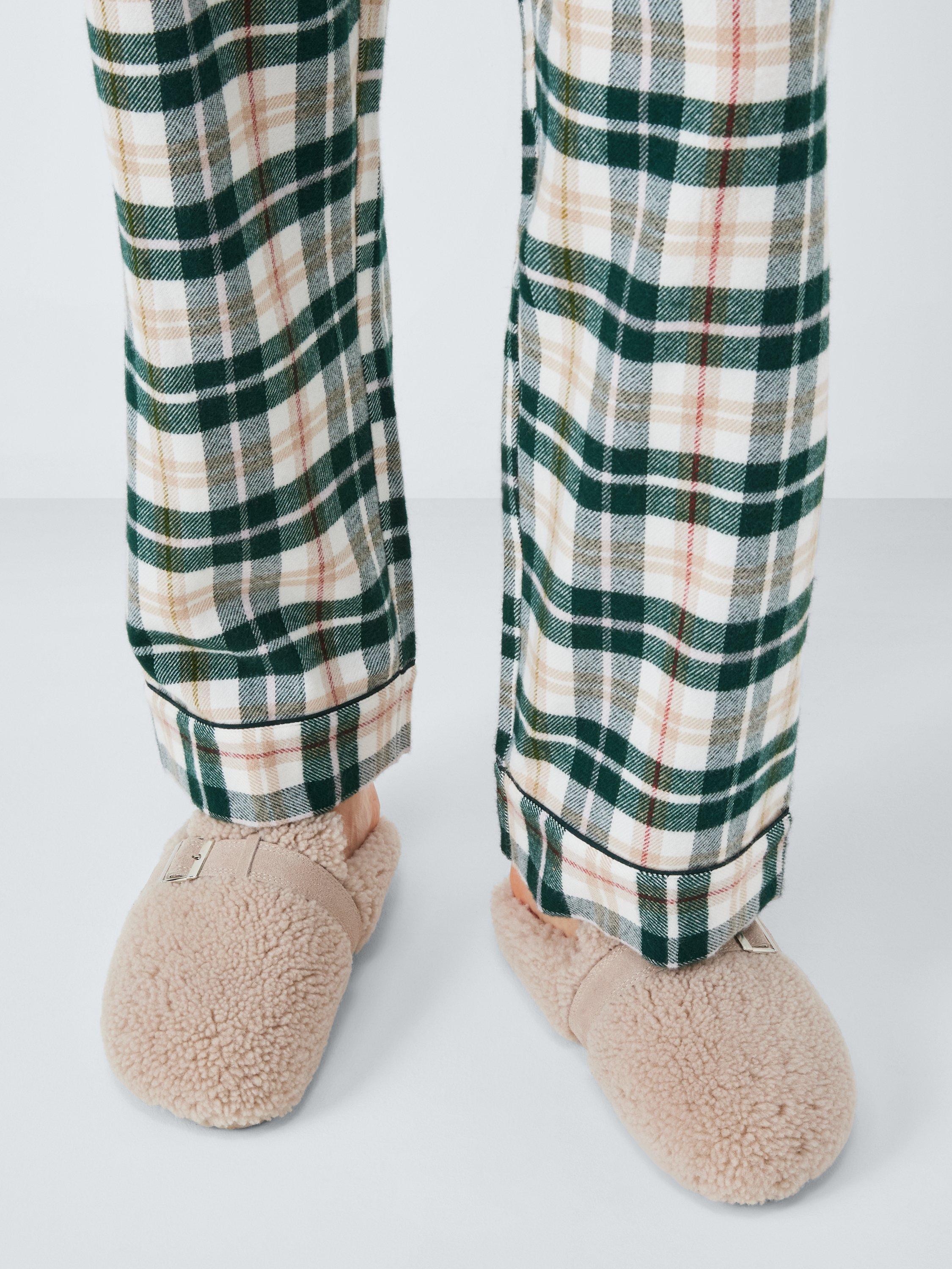 Product image 2 of 5, which shows John Lewis Curly Shearling Borg Buckle Strap Clogs, Taupe, 3