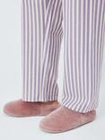 John Lewis Shearling Mule Slippers, Pink