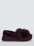 John Lewis Faux Fur Tab Moccasin Slippers