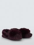 John Lewis Faux Fur Tab Moccasin Slippers