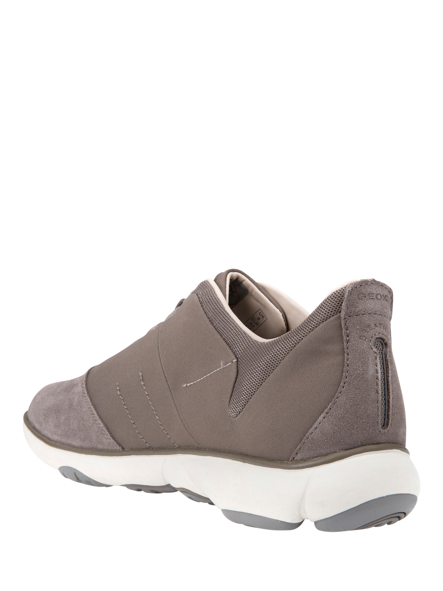 Product image 4 of 7, which shows Geox Nebula Trainers, Dove Grey, EU40