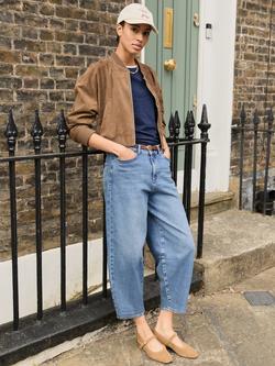 Baukjen Nixi Organic Cotton Rich Barrel Leg Jeans, Vintage Wash, Vintage Wash