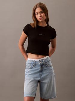 Calvin Klein Monogram Baby T-Shirt, Black